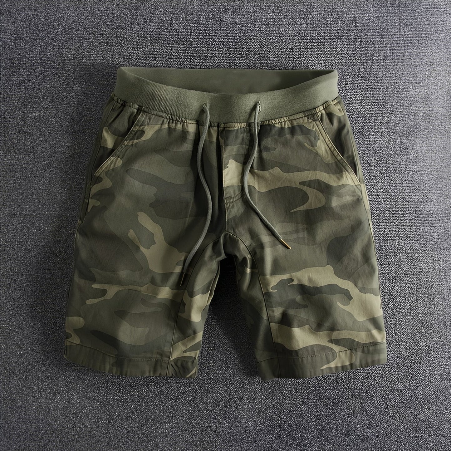 Bryan - Taktische Tarnshorts mit dehnbarem Gürtel für Herren