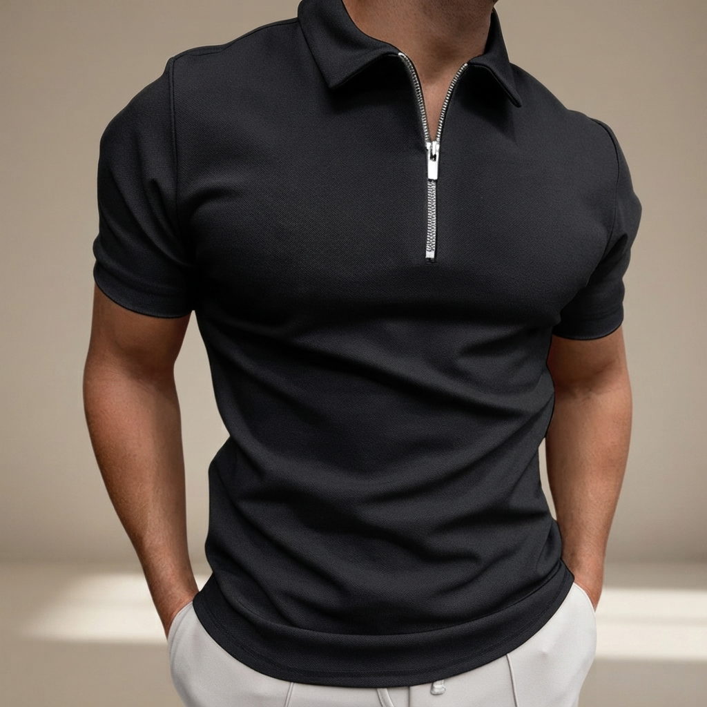Kesean - Freizeit-Poloshirt mit Halbzip