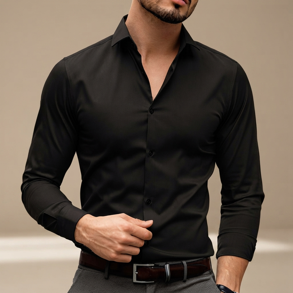 Percy - Bequemes Langarm-Poloshirt
