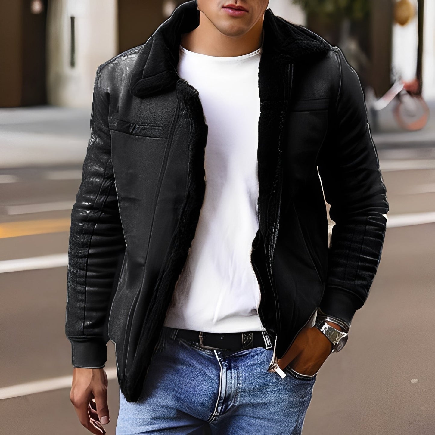Josh - Elegante, warme Herrenjacke