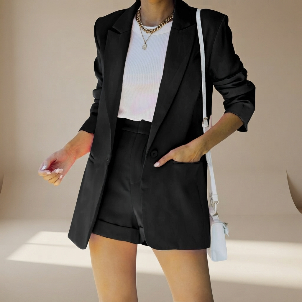 Geraldine - Stilvolles Shorts-Anzug-Set
