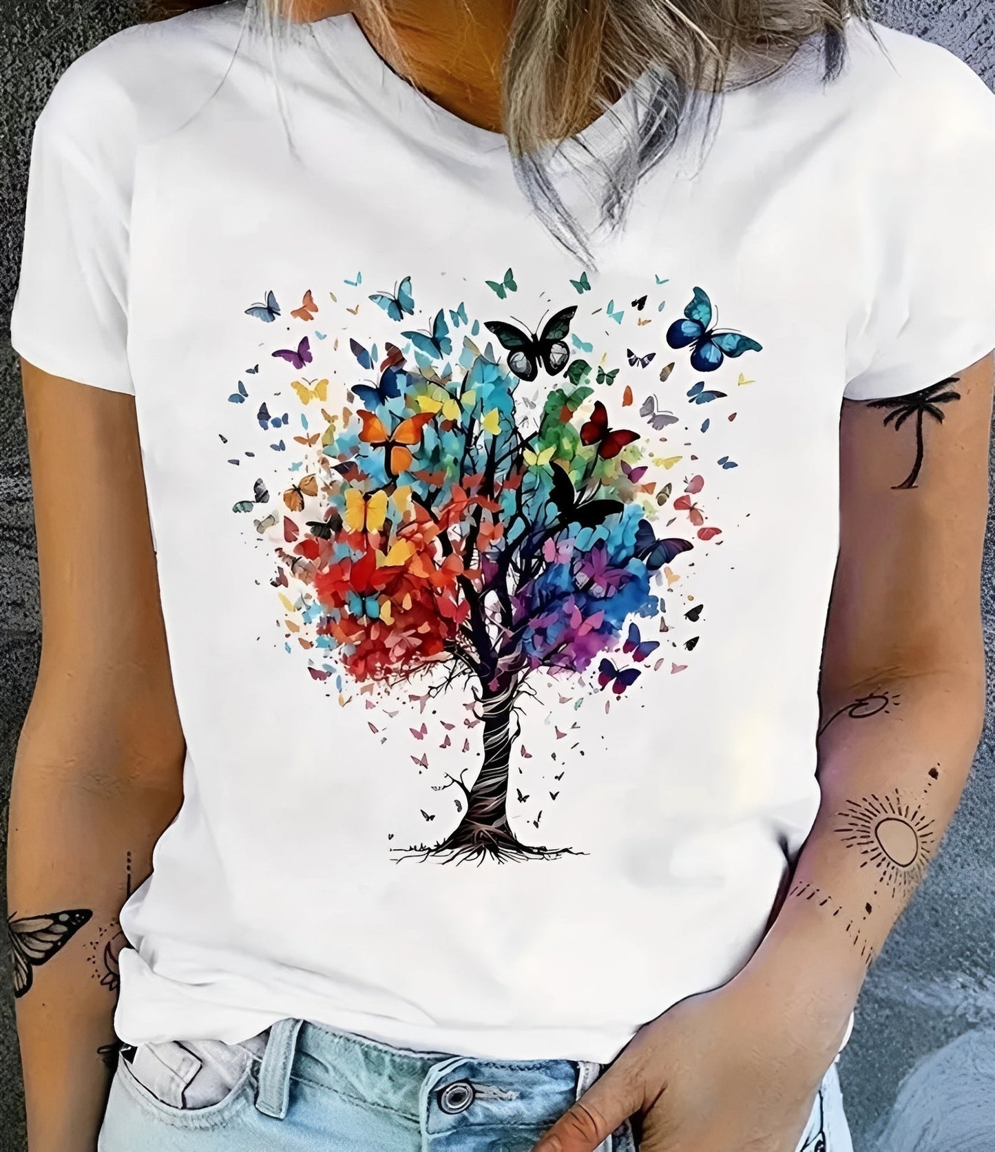 Julia - Elegantes bedrucktes T-Shirt für Damen