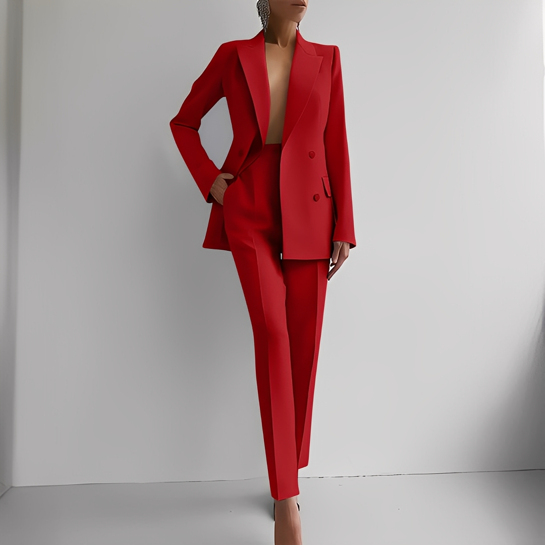 Marguerite - Anzugset formell mit langem Blazer für Damen