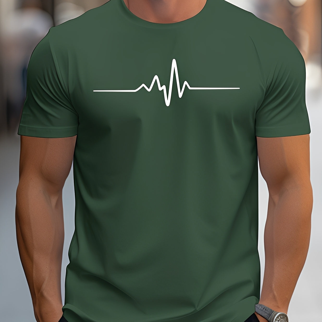 Russell - Bedrucktes T-Shirt mit schmaler Passform für Herren