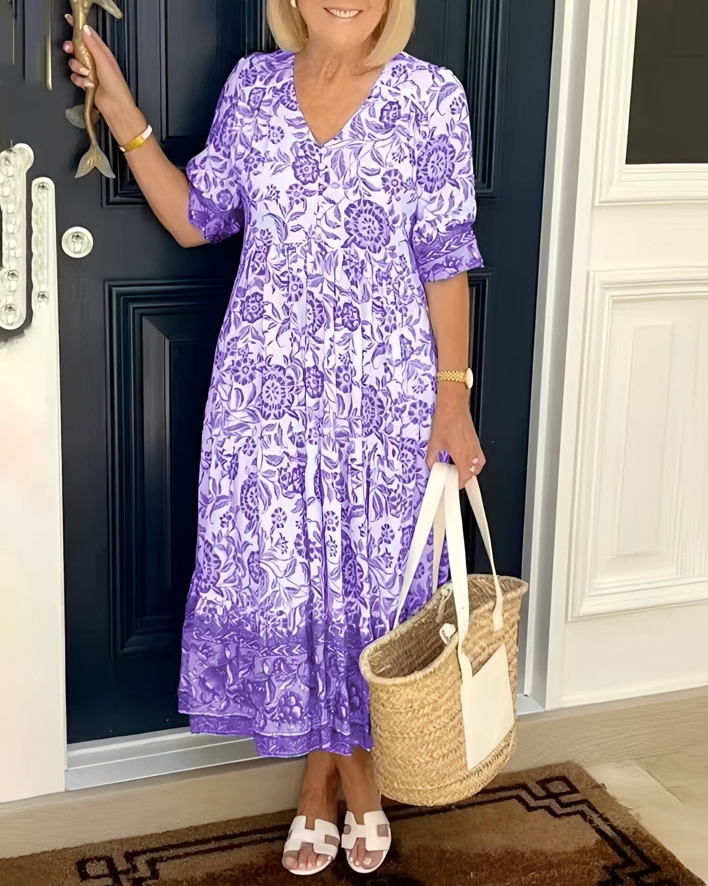 Tess - Lässiges Kleid mit Blumenmuster für Damen