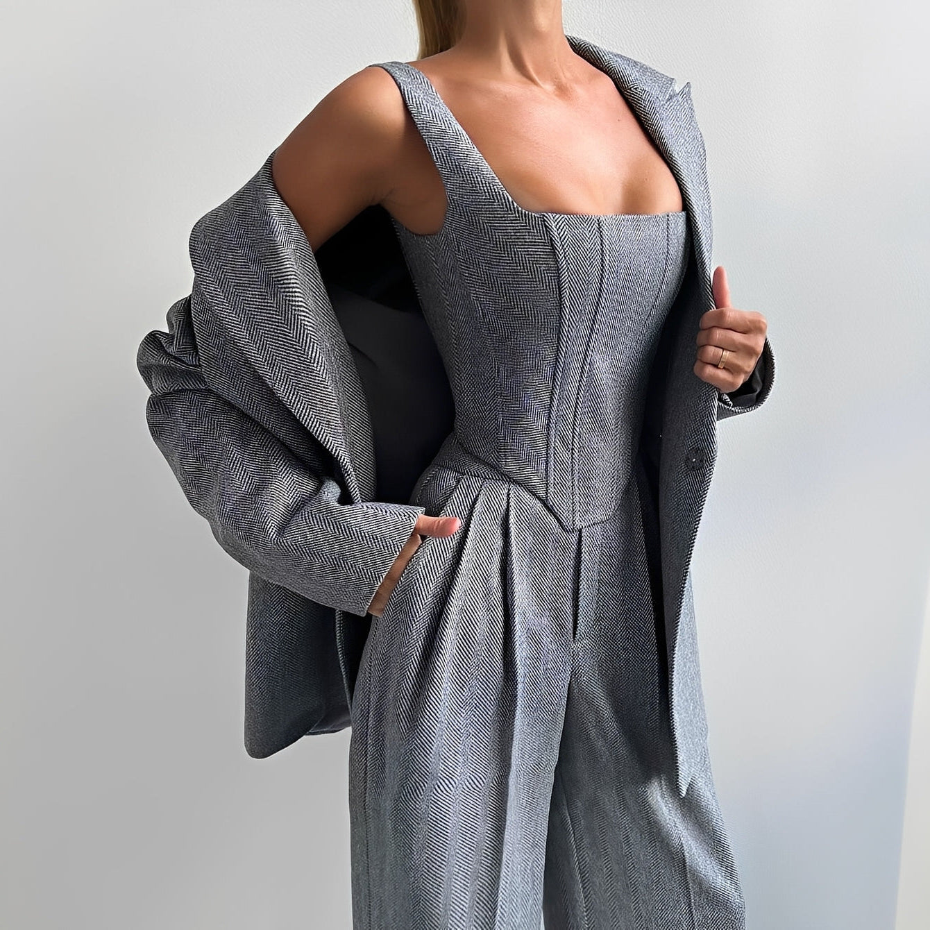 Madeline - Elegantes dreiteiliges Blazer-Set für Damen