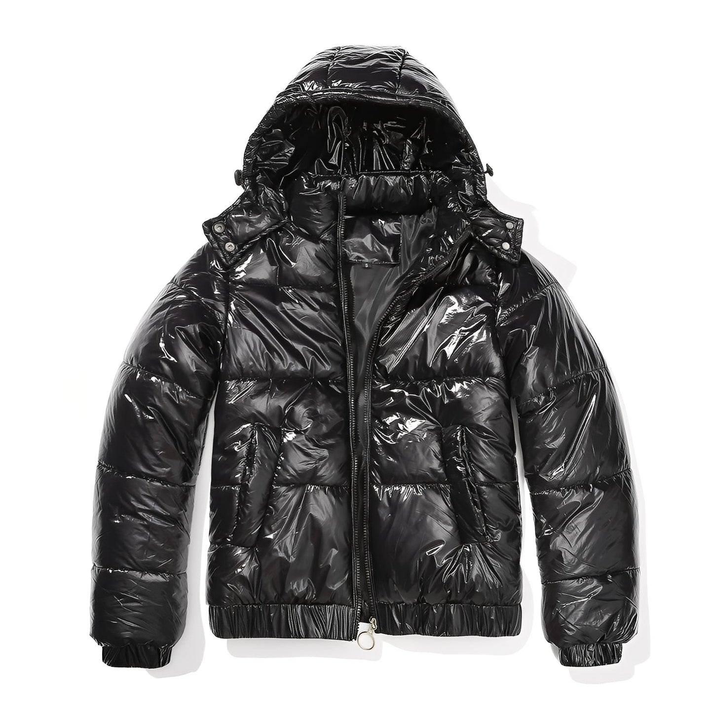 Yazmin - Schicke, glänzende Damenjacke mit Kapuze