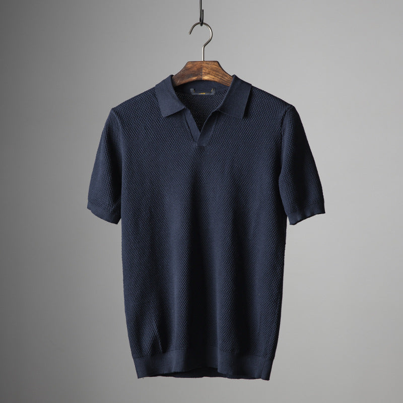 Charlie - Lässiges Polo mit V-Ausschnitt für Herren