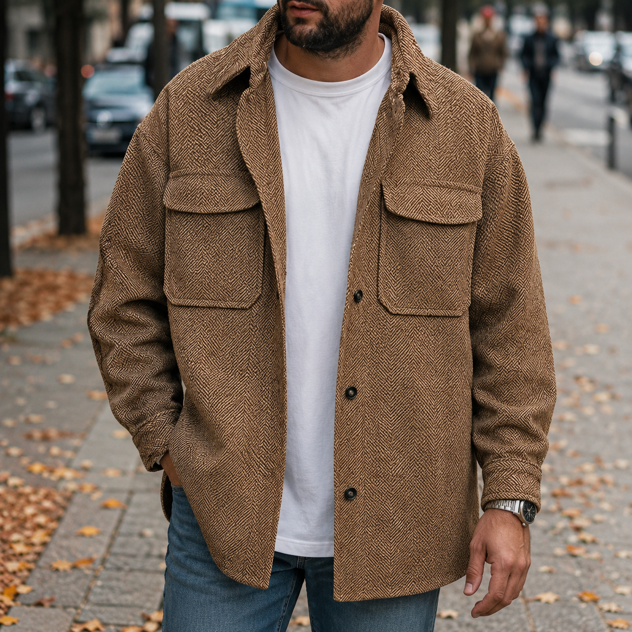 Finn - Komfortables Herren-Overshirt mit Knöpfen