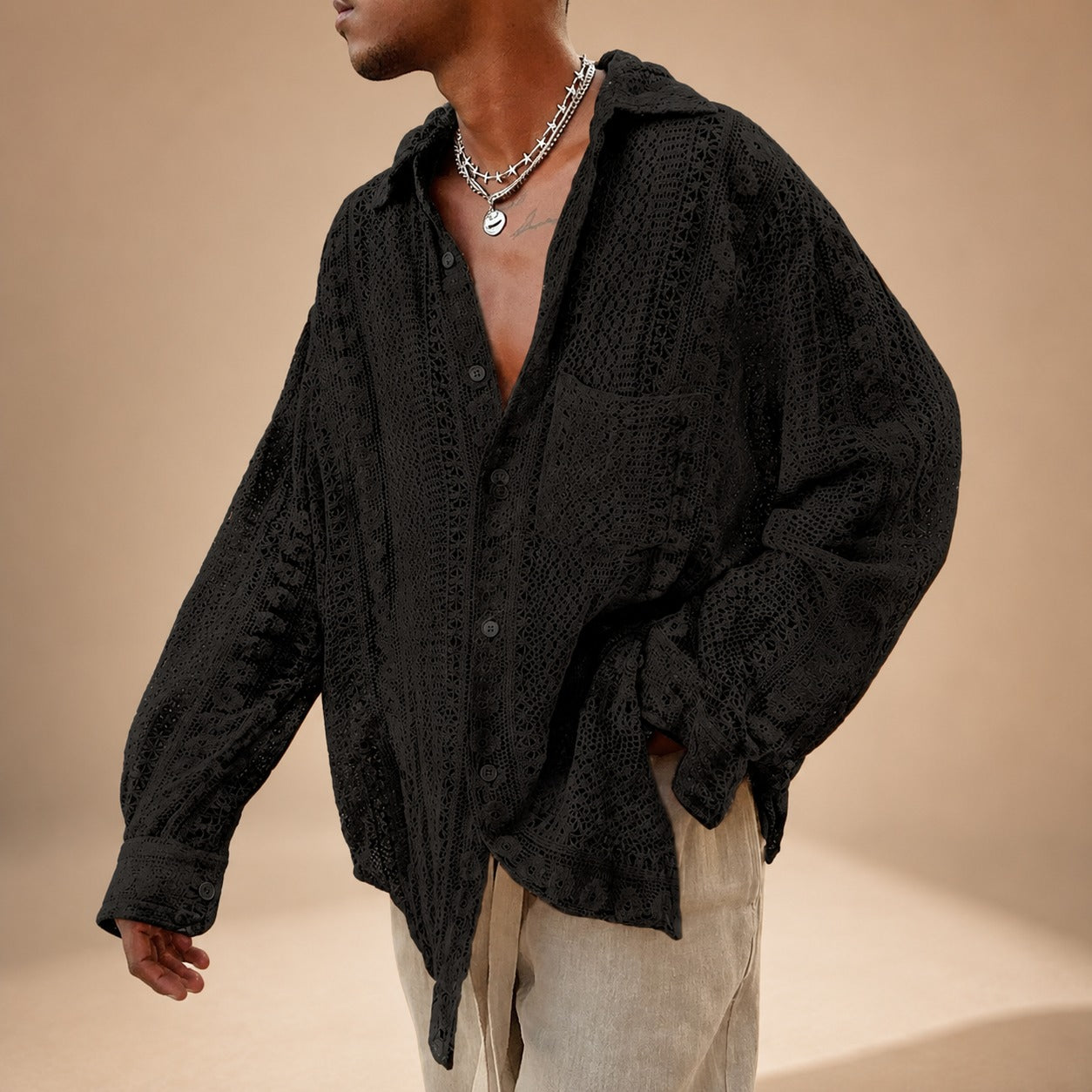 Jovan - Leichtes Hollow-Shirt