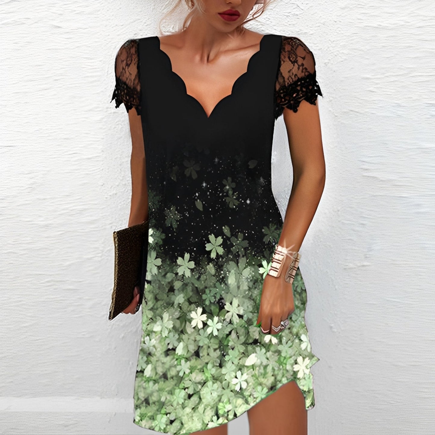 Vanessa - Elegantes Kleid mit Blumenmuster für Damen