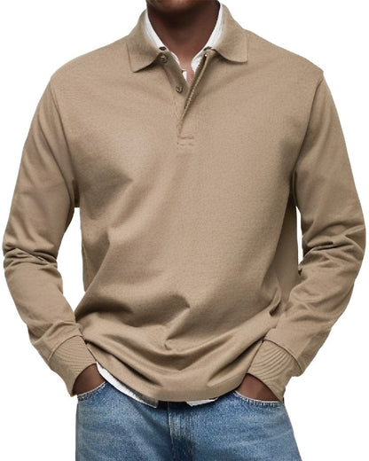 Rowan - Stilvolles Langarm-Poloshirt für Herren