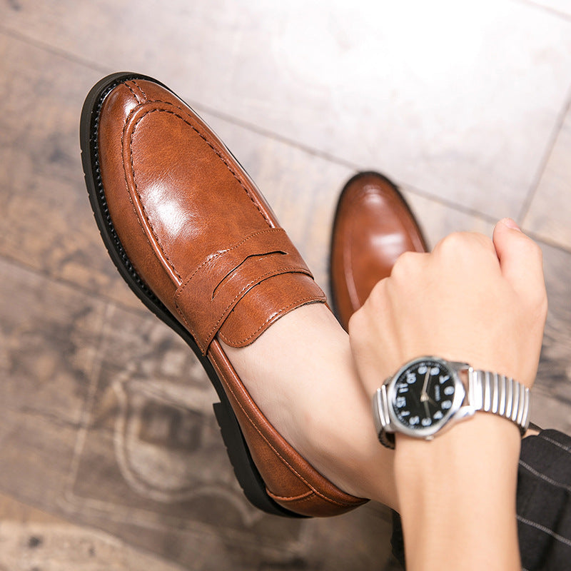 Edward - Elegante Mokassins mit runder Spitze für Herren