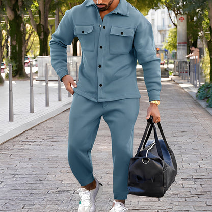 Kent - Elegantes schlank geschnittenes Set mit Hemd und Hose für Herren