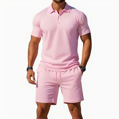 Aldrin - Trendiges Polo- und Short-Set für Herren