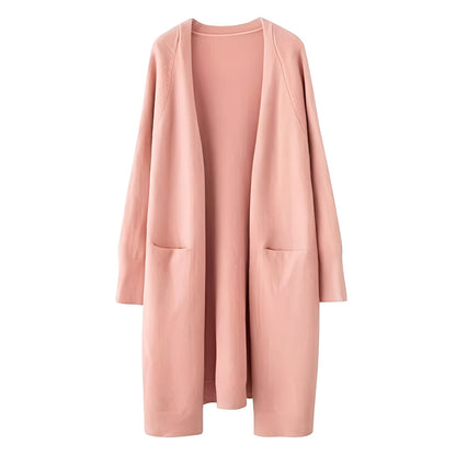Claudie - Langer klassischer Cardigan für Damen