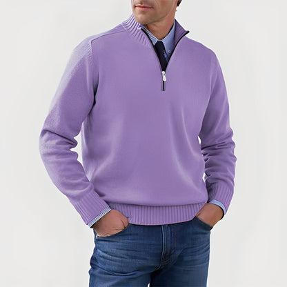Nolan - Bequemer Herrenpullover mit Reißverschluss