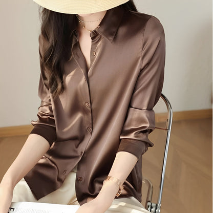 Annalise - Elegante Bluse für Damen mit Knopfleiste