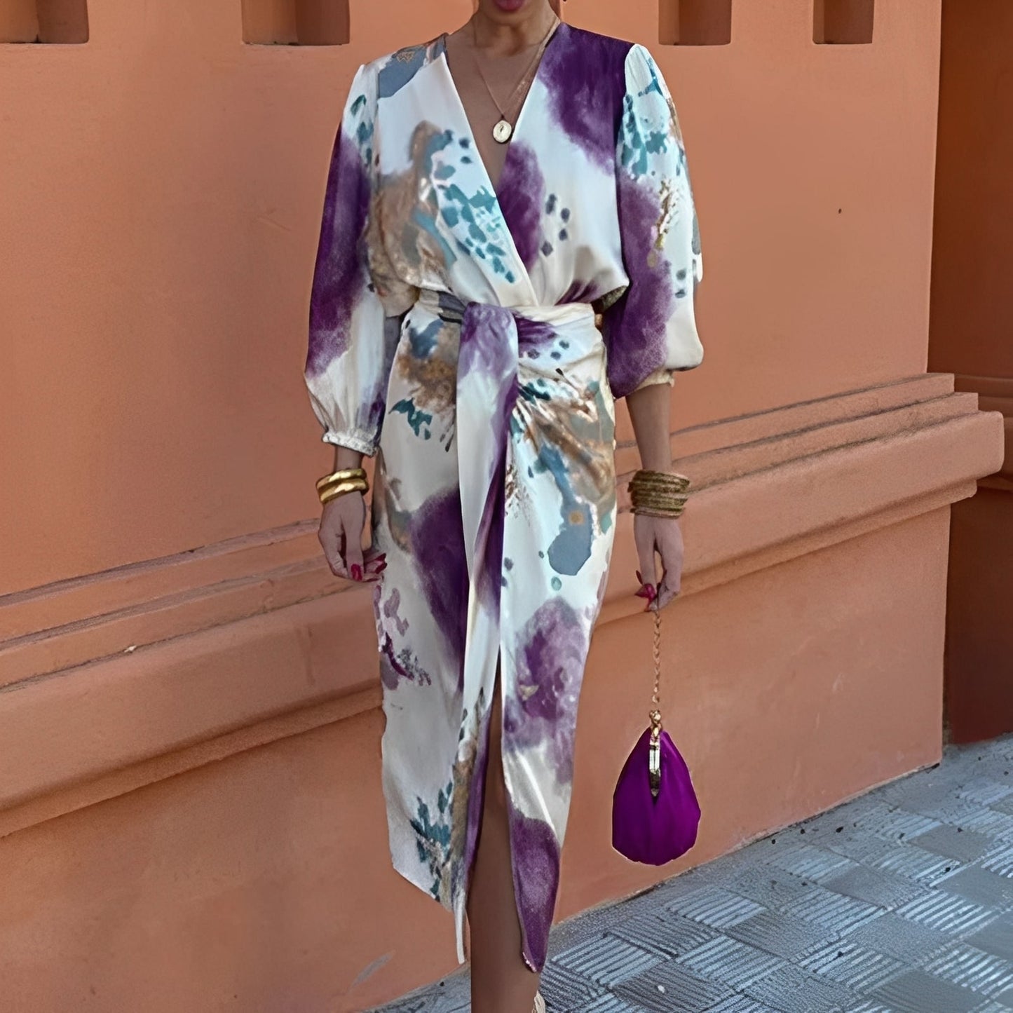 Sienna - Schickes Midikleid mit Öffnung für Damen