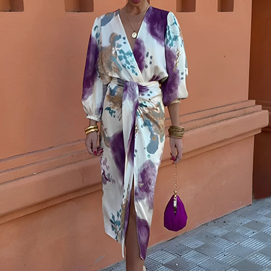 Sienna - Schickes Midikleid mit Öffnung für Damen
