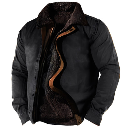 Hubert - Herrenjacke im klassischen Stil mit Sherpa-Futter