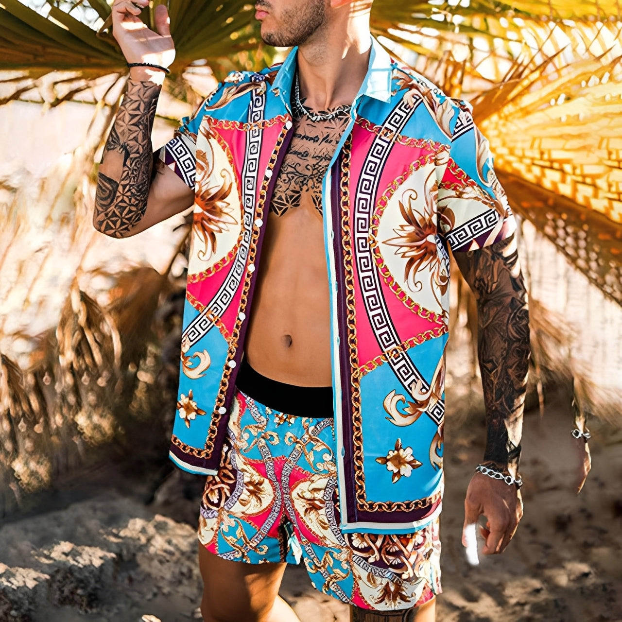 Lucas - Elegante Hawaii-Hemden-Set für Herren