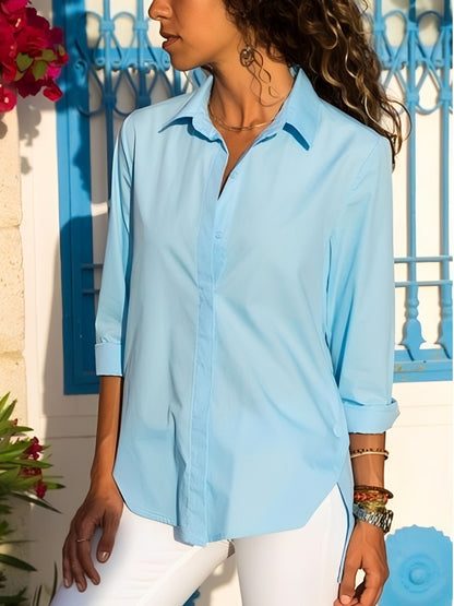 Caroline - Lässige Bluse mit langen Ärmeln für Damen