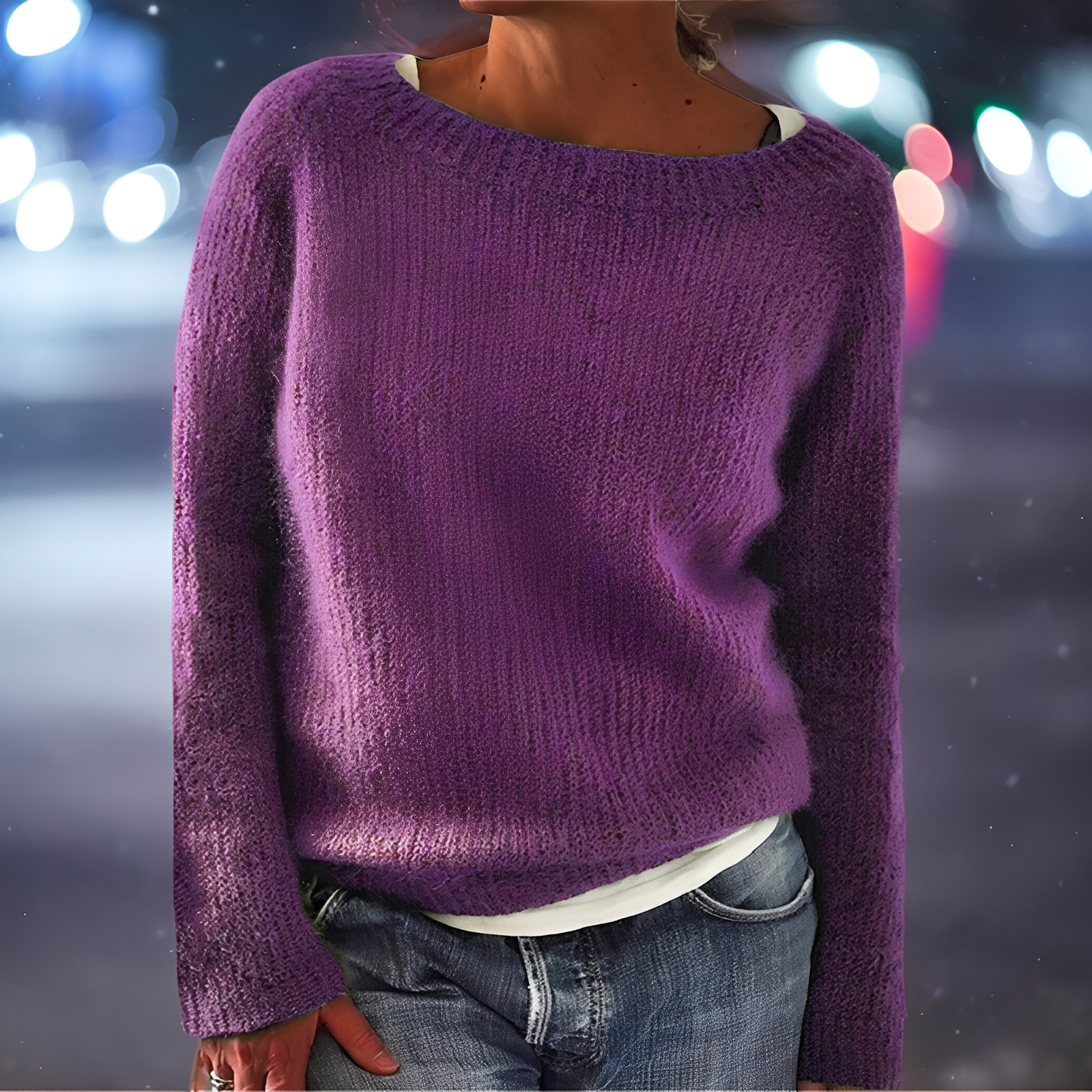 Abeeha - Damenpullover mit komfortablem Schnitt