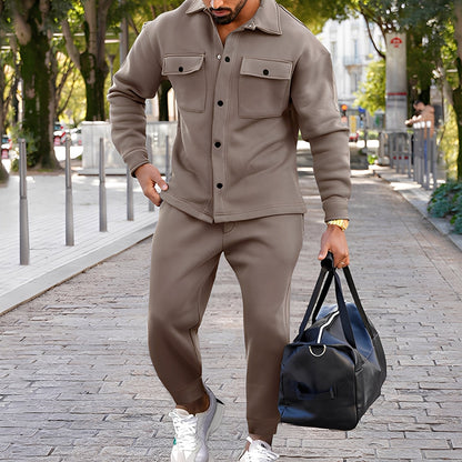 Kent - Elegantes schlank geschnittenes Set mit Hemd und Hose für Herren