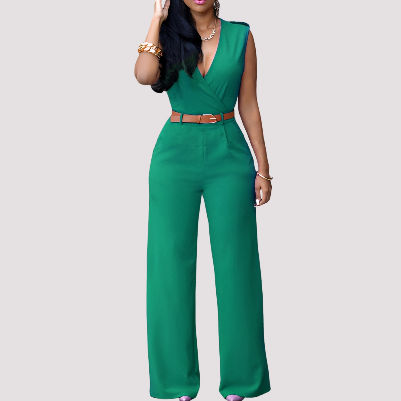 Esther - Schicker Overall mit Gürtel für Damen
