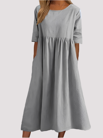 Julie - Lässiges Kleid mit Taschen für Damen