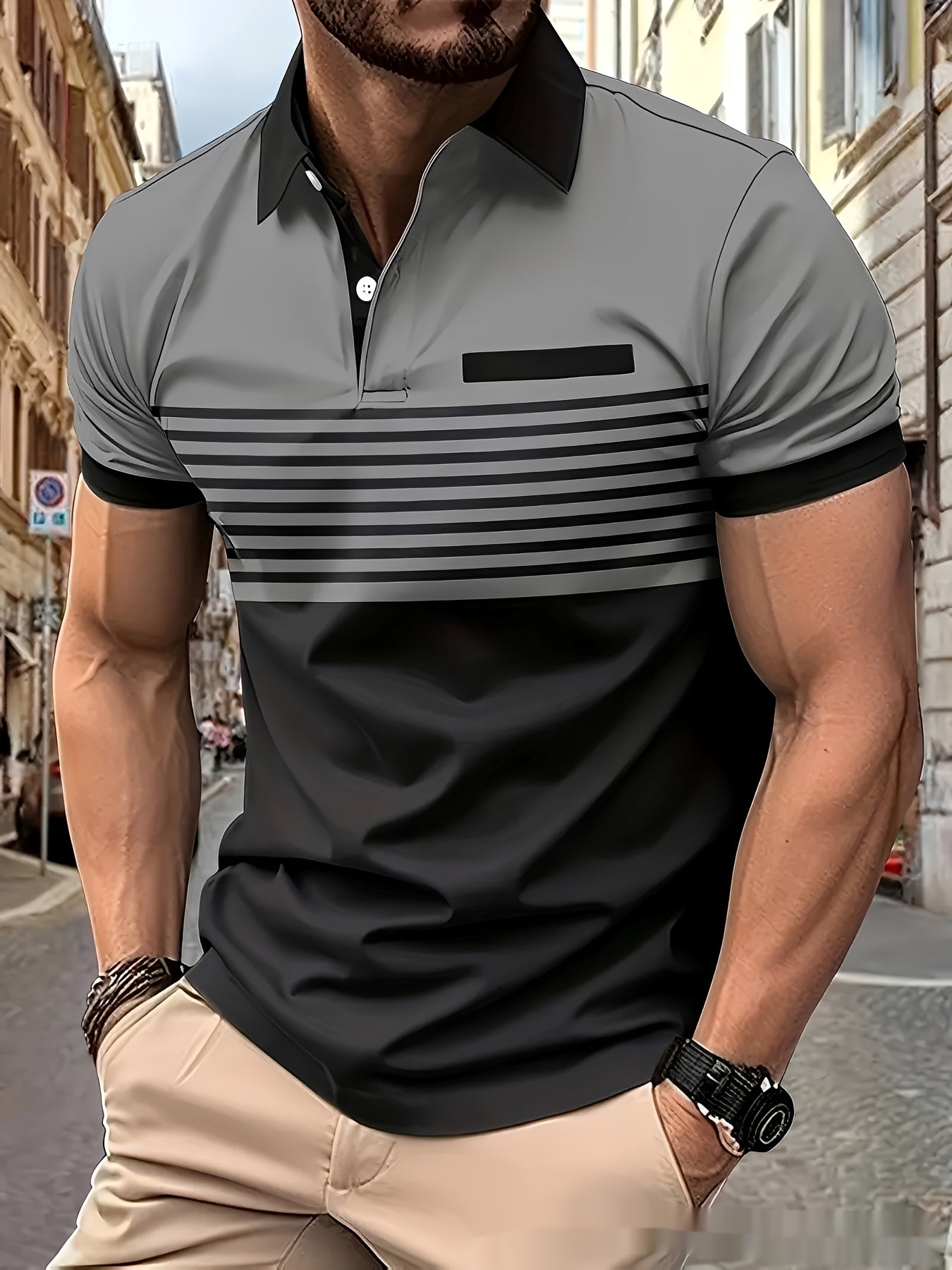 Thomas - Schickes Polo mit schmalem Schnitt für Herren