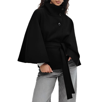Carine - Wickeljacke mit hohem Kragen für Damen