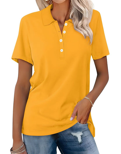 Teresa - Lässiges Polohemd mit kurzen Ärmeln für Damen