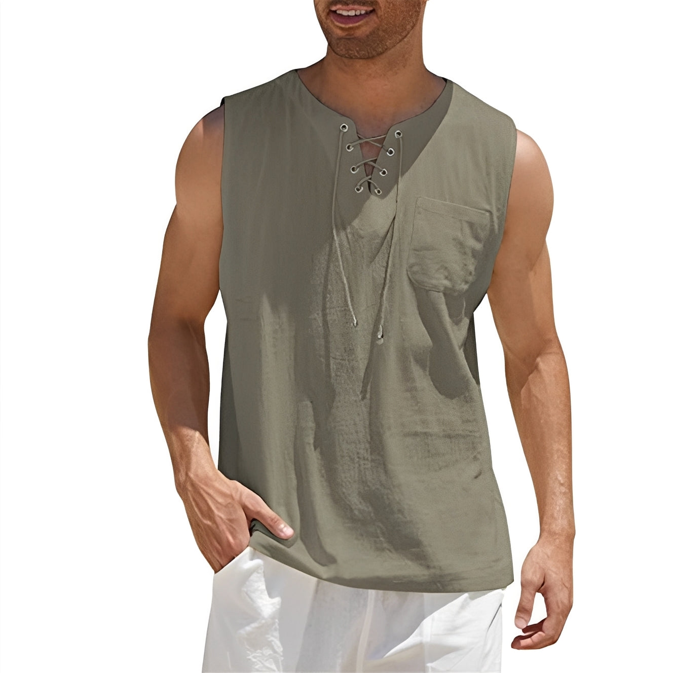 Alexia - Bequemes ärmelloses Tanktop für Herren