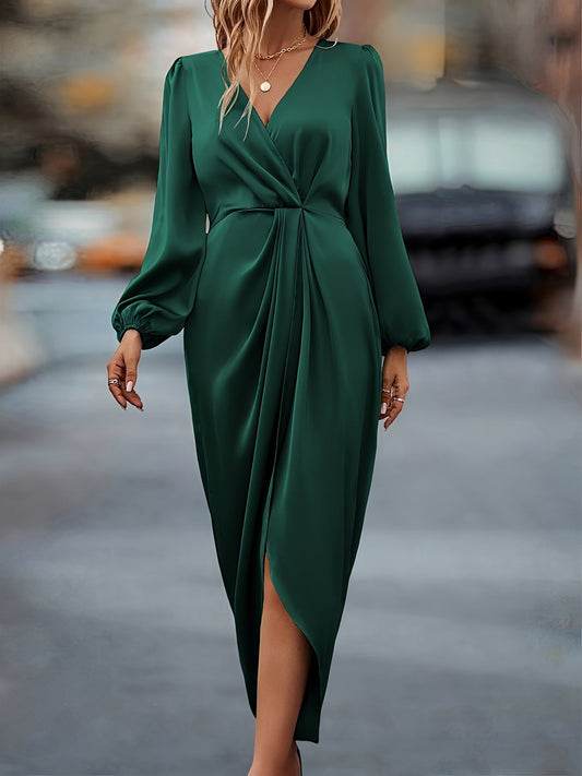 Melanie - Elegantes Midikleid mit Schlitz für Damen