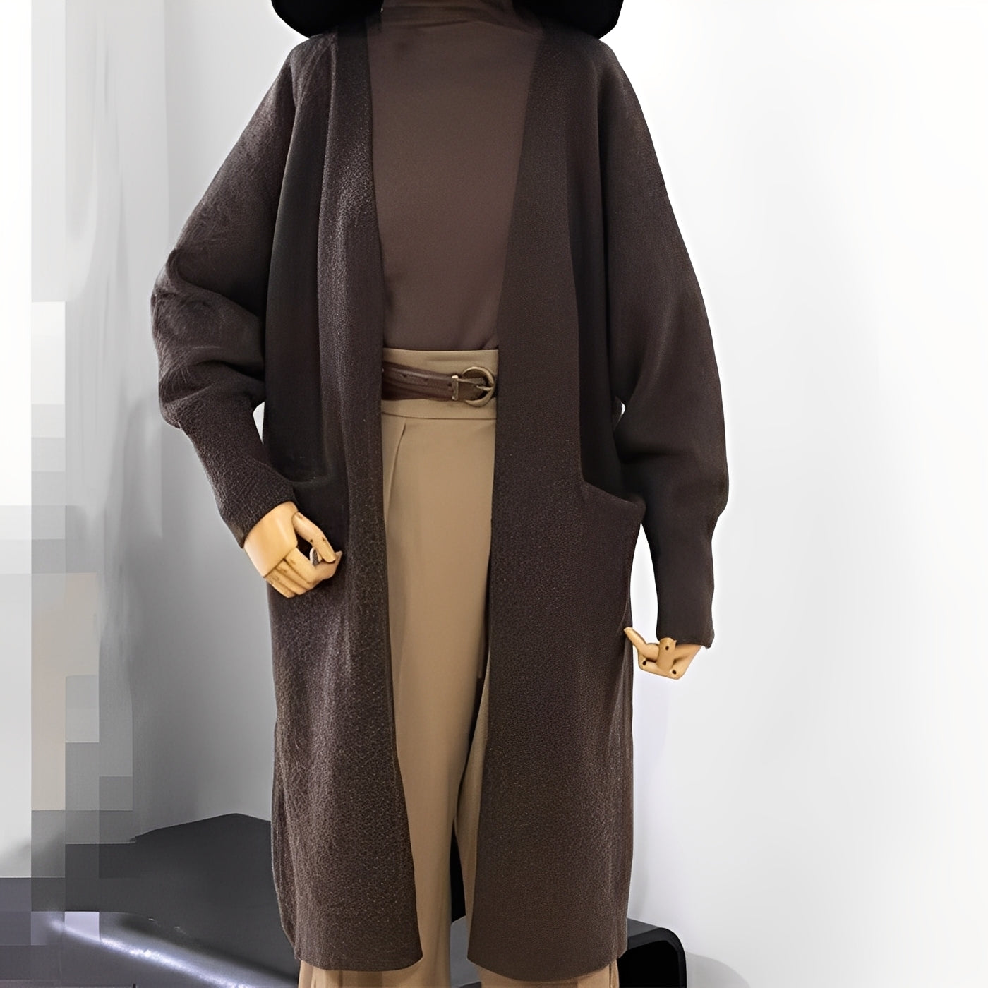 Claudie - Langer klassischer Cardigan für Damen