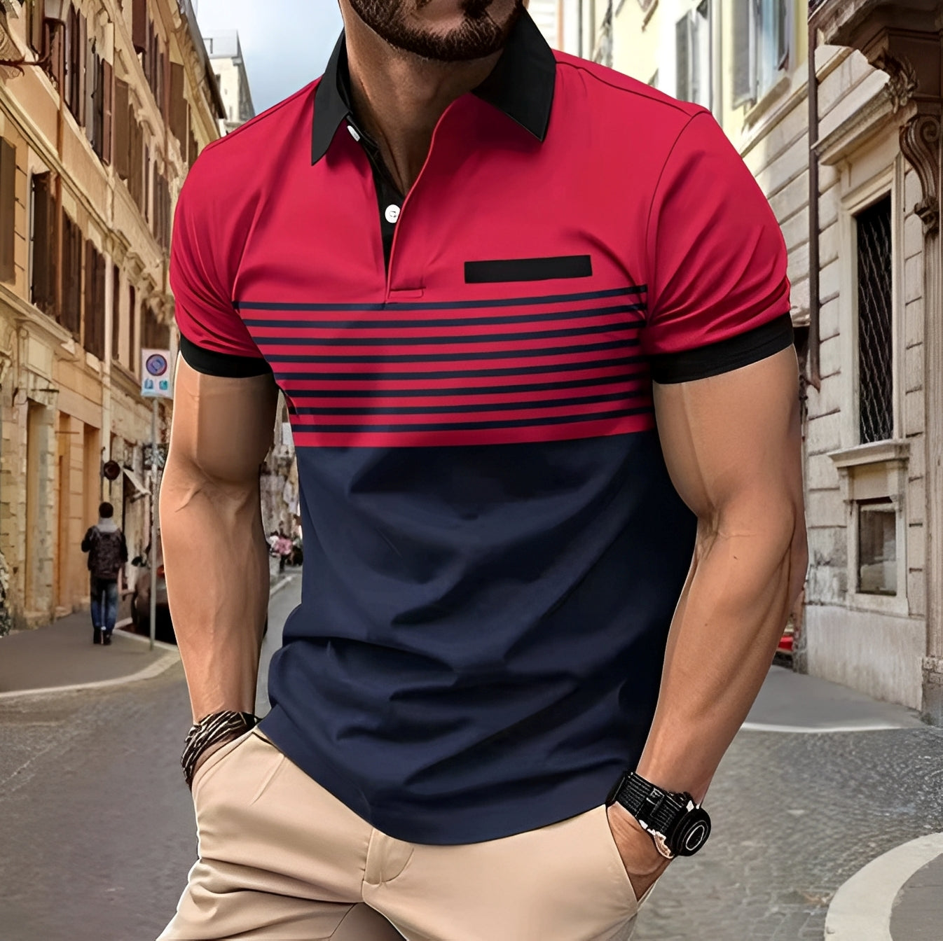 Thomas - Schickes Polo mit schmalem Schnitt für Herren