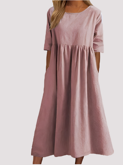 Julie - Lässiges Kleid mit Taschen für Damen