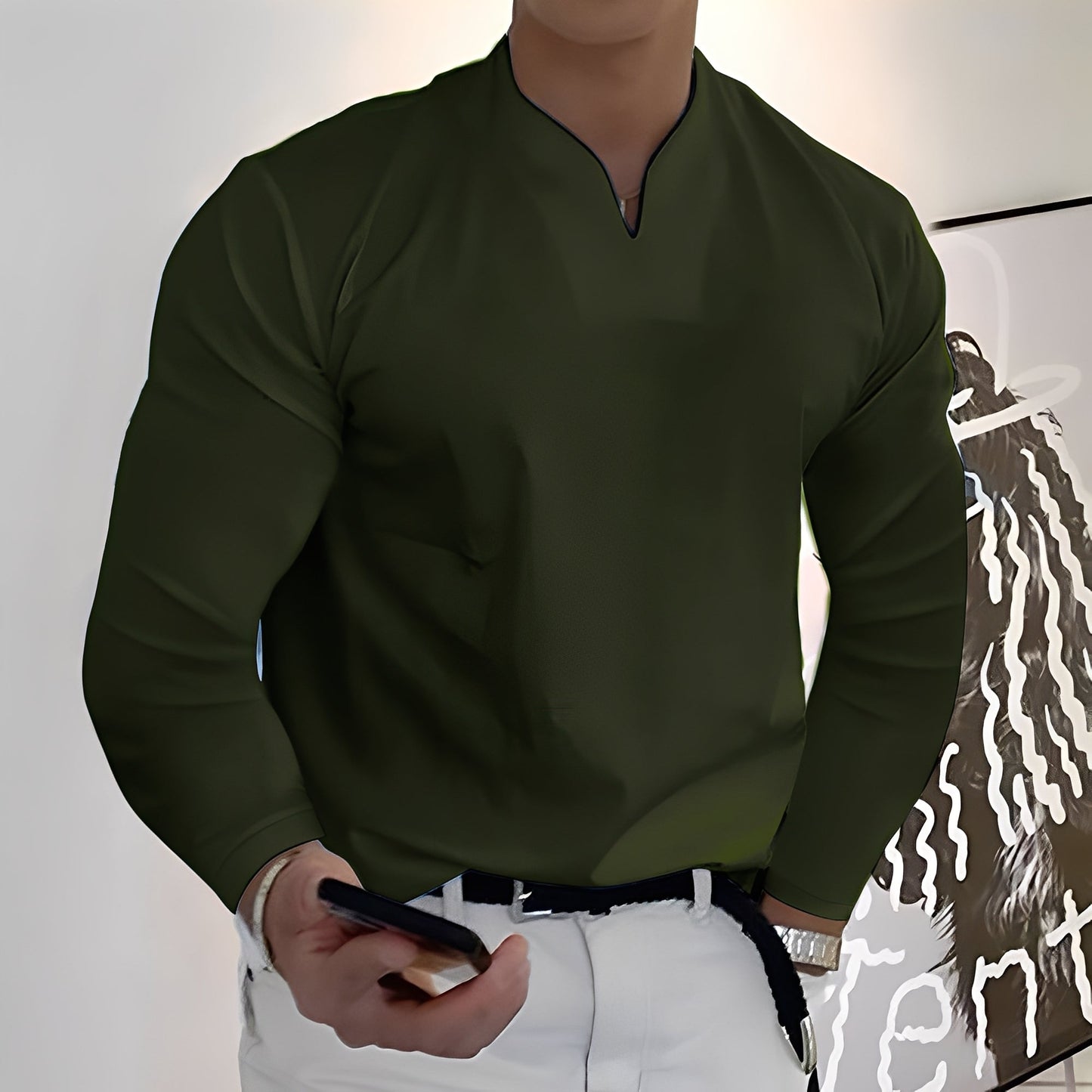 Corentin - Lässiges Langarmhemd für Herren