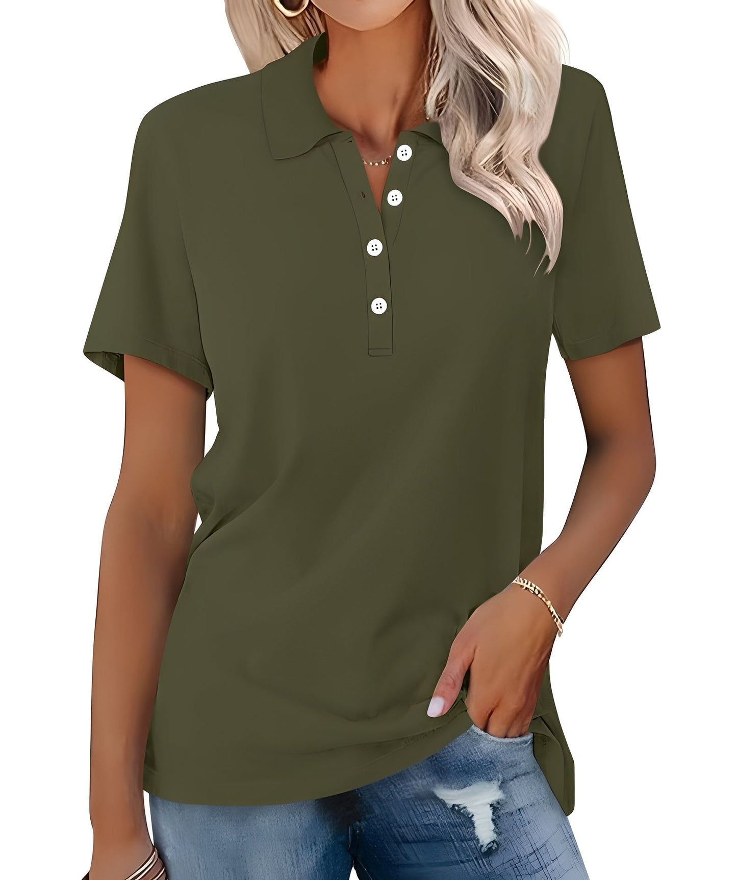 Amanda - Lässiges Kurzarm-Polo für Damen