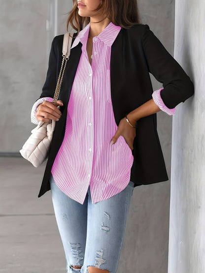 Nancy - Lässiges gestreiftes Langarmshirt für Damen