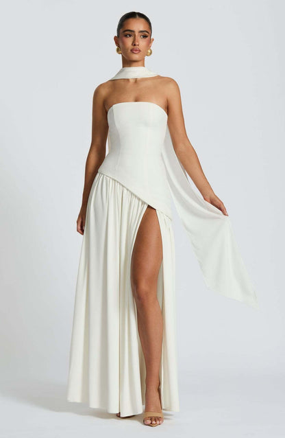 Maggie - Elegantes, langes Kleid mit Tube-Top für Damen