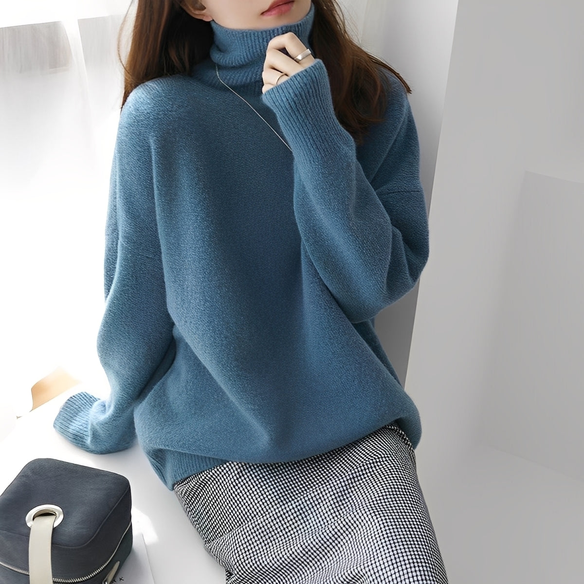 Clémentine - Eleganter Rollkragenpullover für Damen