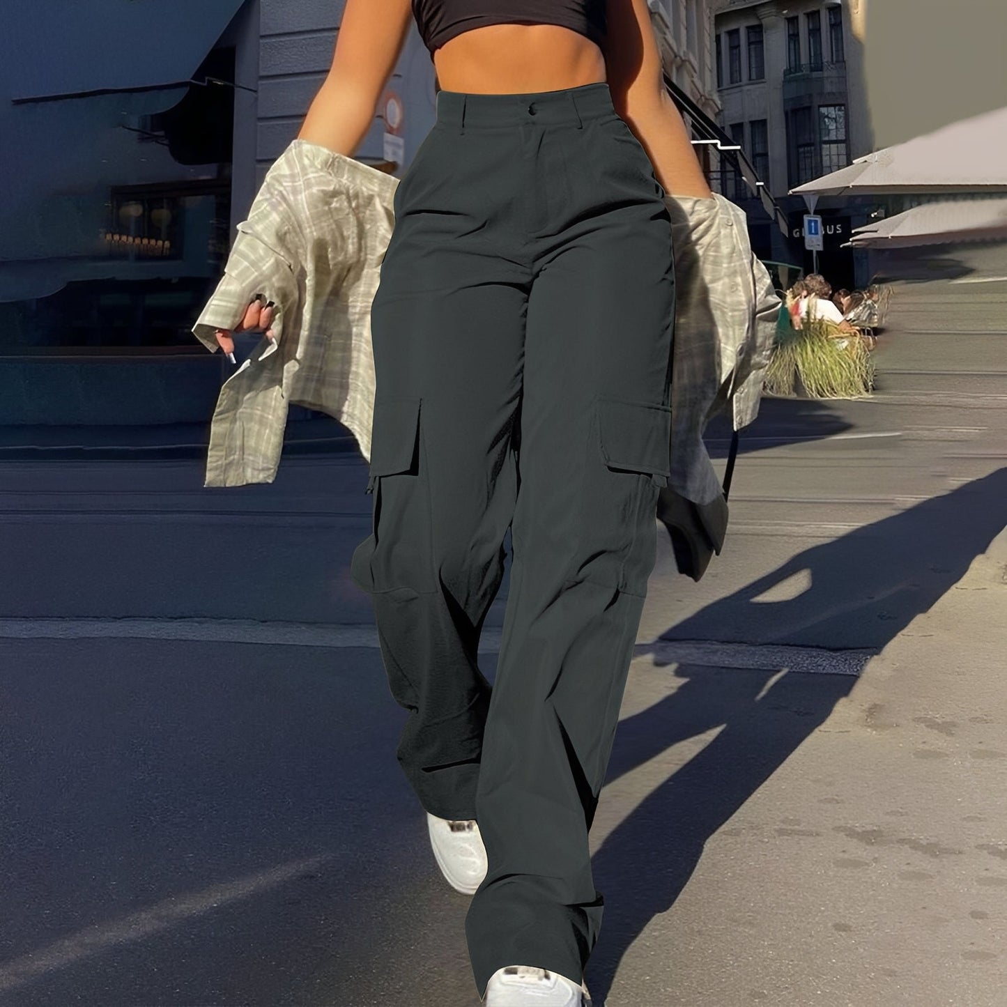 Sophie - Lässige Cargohose mit hohem Bund für Damen
