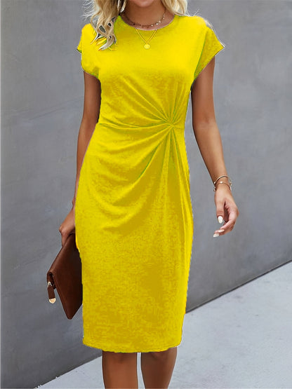 Alesha - Elegantes Midikleid mit Knotendesign für Frauen