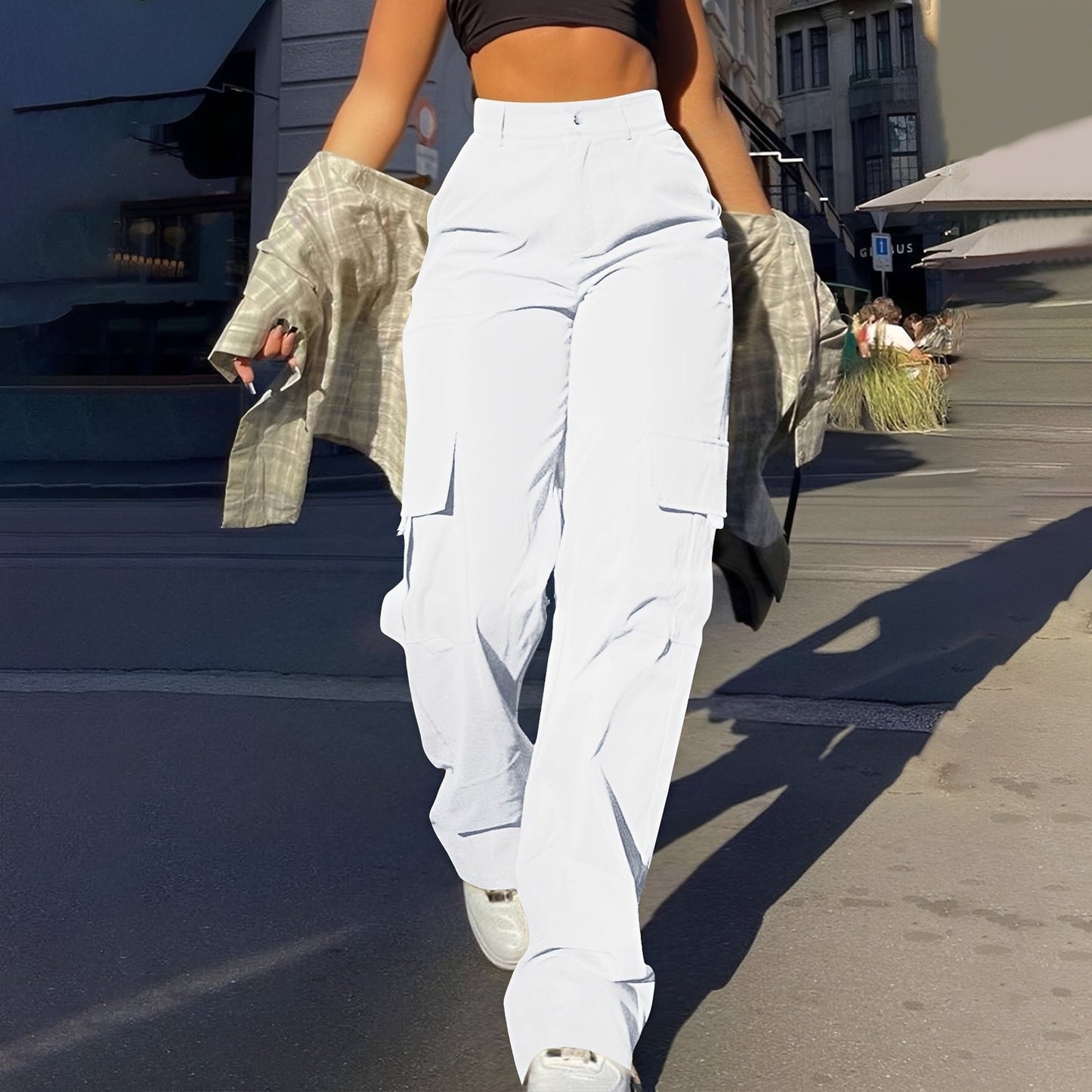 Sophie - Lässige Cargohose mit hohem Bund für Damen