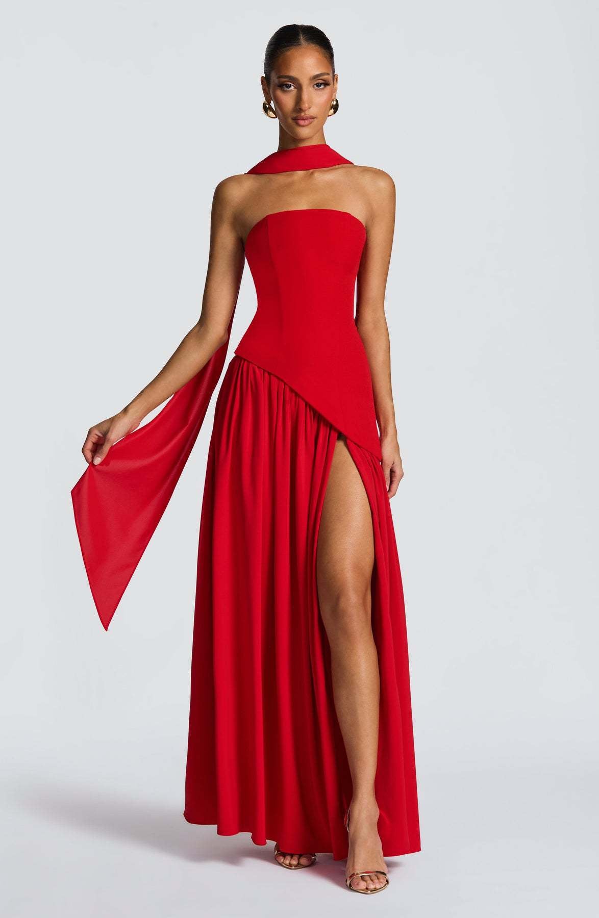 Maggie - Elegantes, langes Kleid mit Tube-Top für Damen
