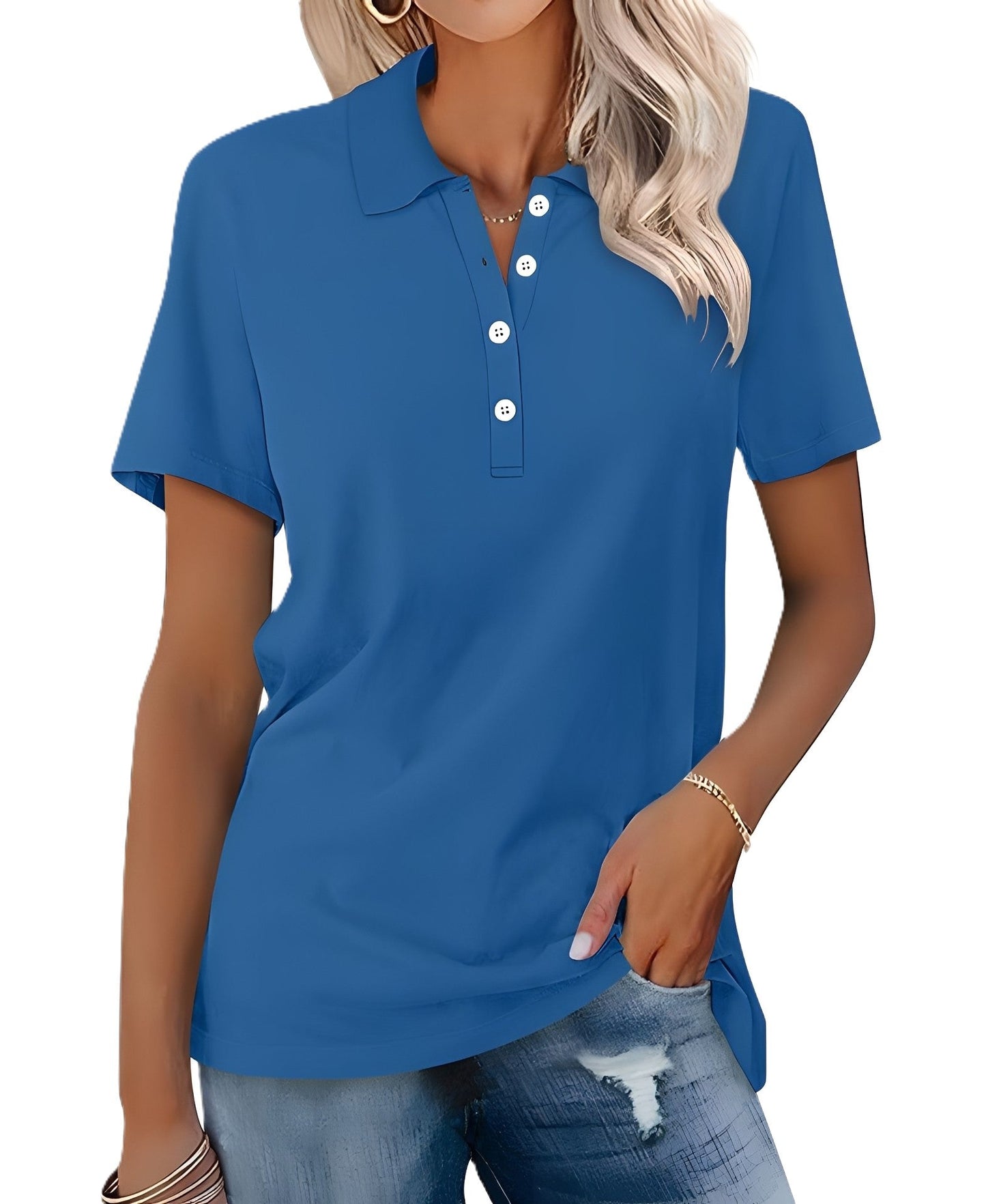 Amanda - Lässiges Kurzarm-Polo für Damen