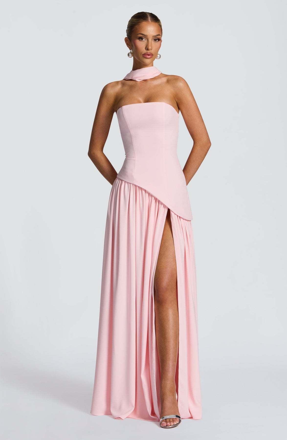 Maggie - Elegantes, langes Kleid mit Tube-Top für Damen